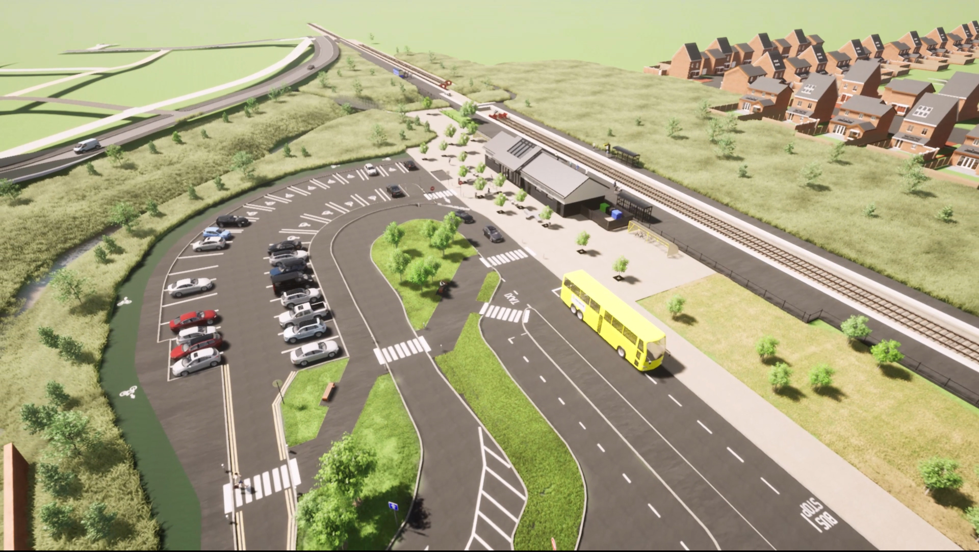 First look at new Headbolt Lane station CGI flythrough revealed